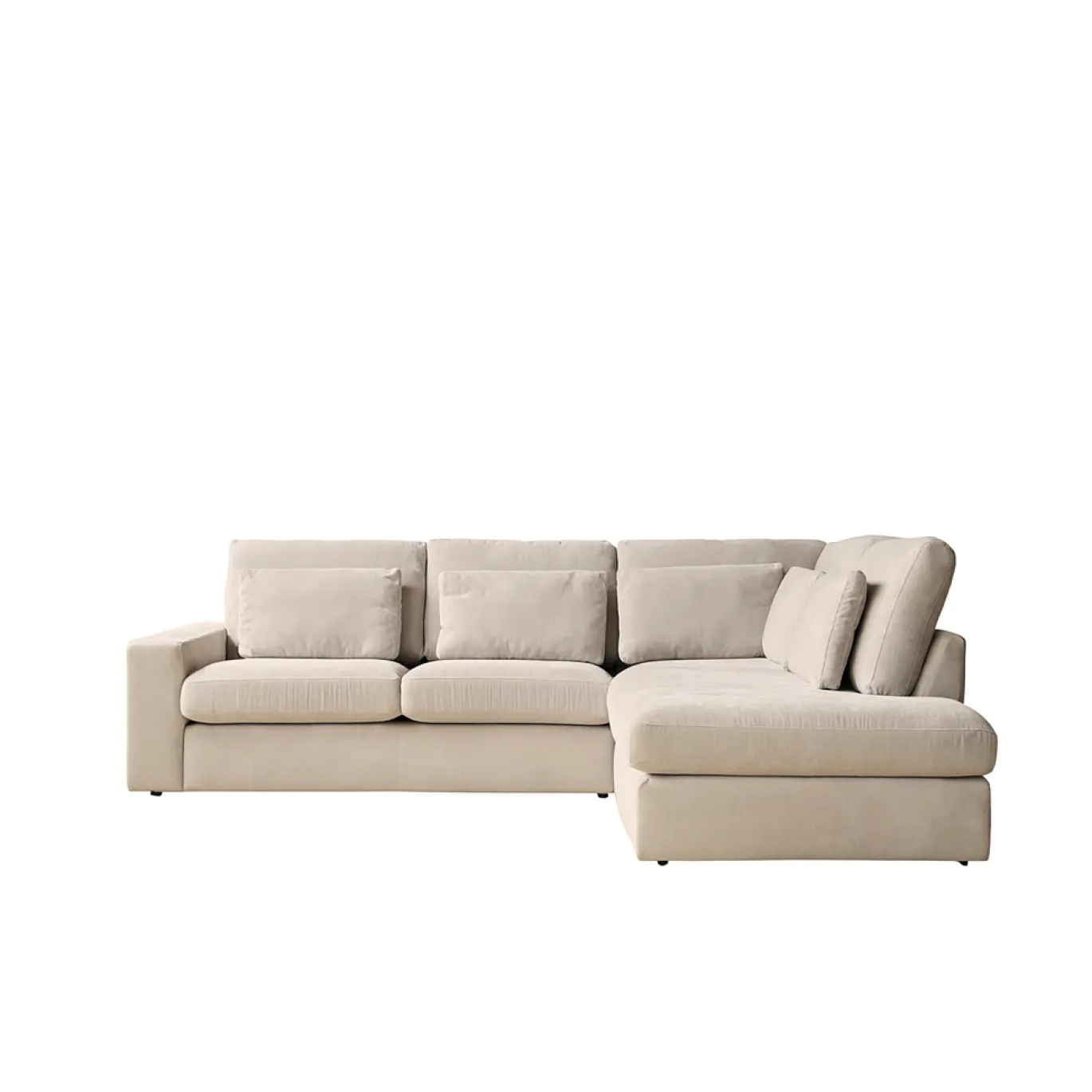 MySofa Bank Jesse 2,5 zits + Ottomane Rechts Beige