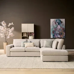 MySofa Bank Jesse 2,5 zits + Ottomane Rechts Beige