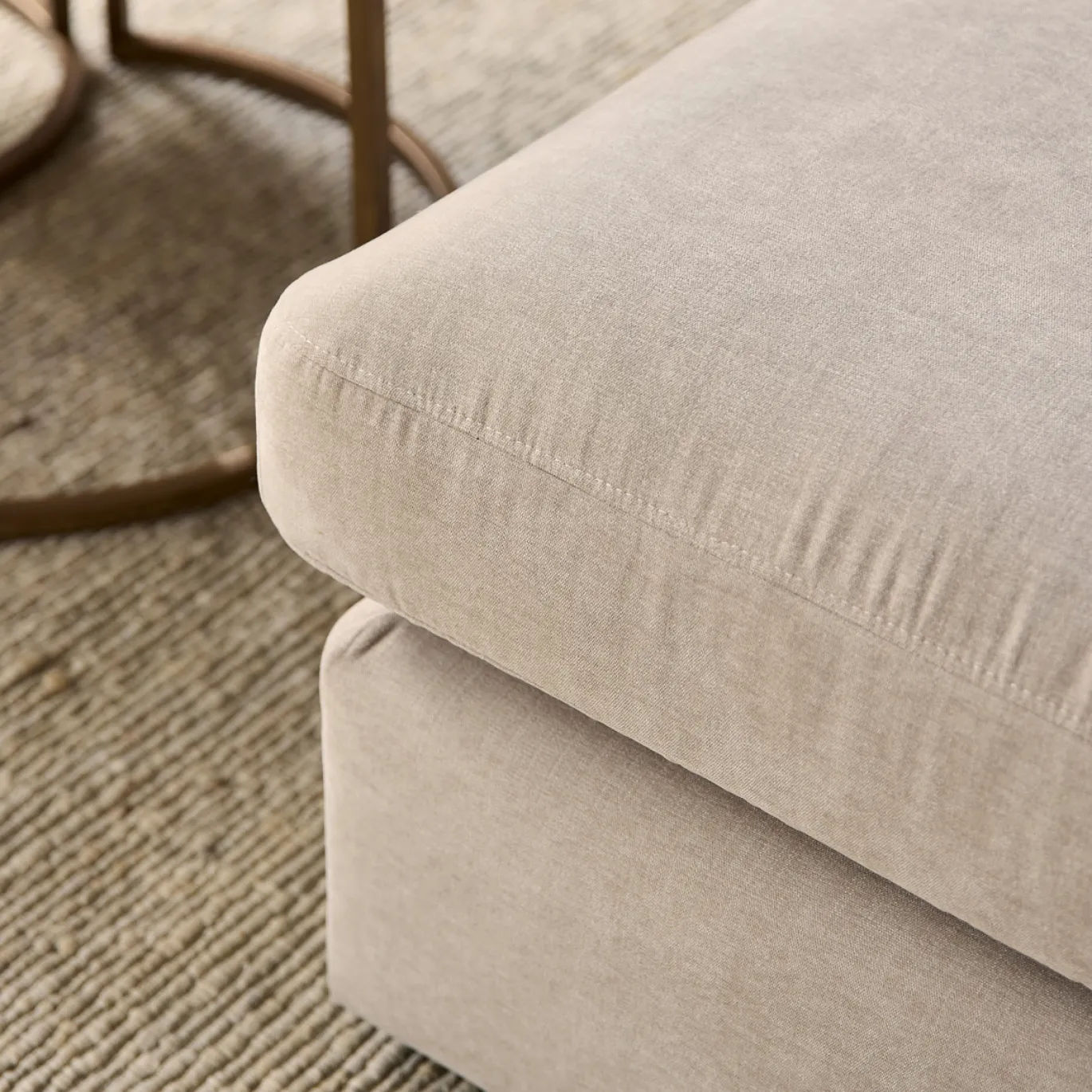 MySofa Bank Jesse 2,5 zits + Ottomane Rechts Beige