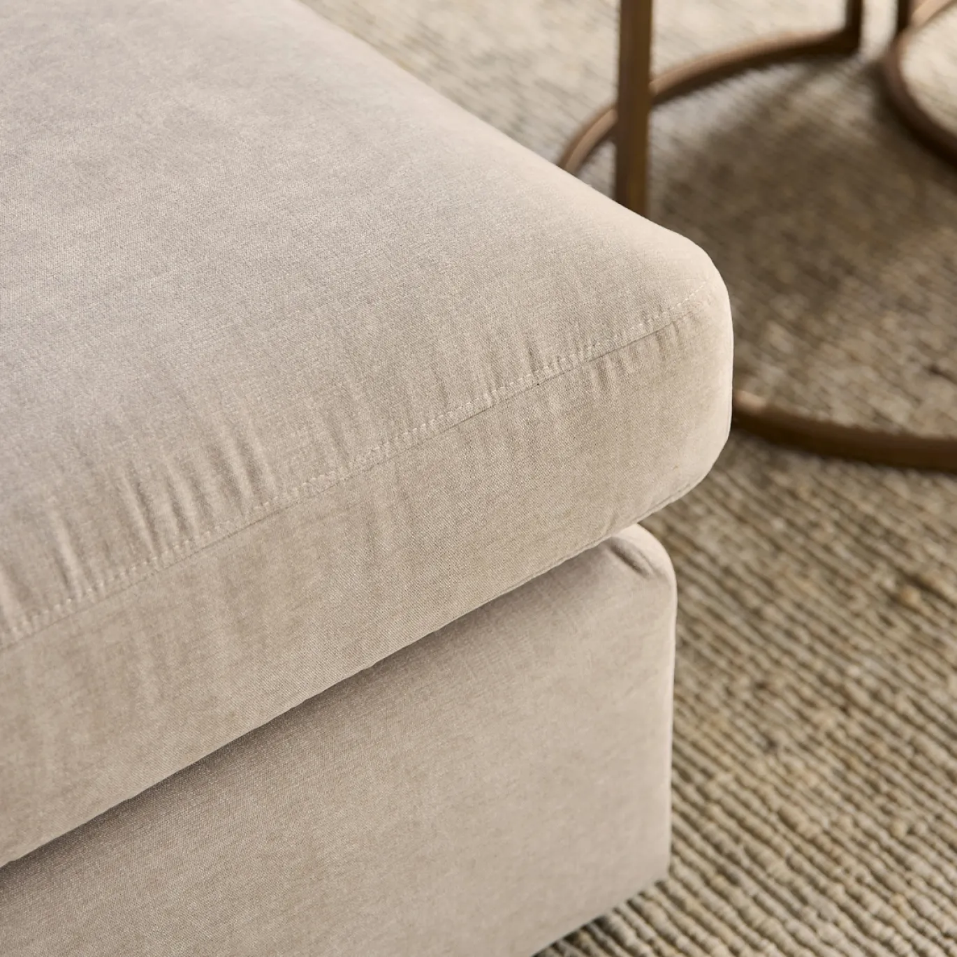MySofa Bank Jesse 2,5 zits + Ottomane Rechts Beige
