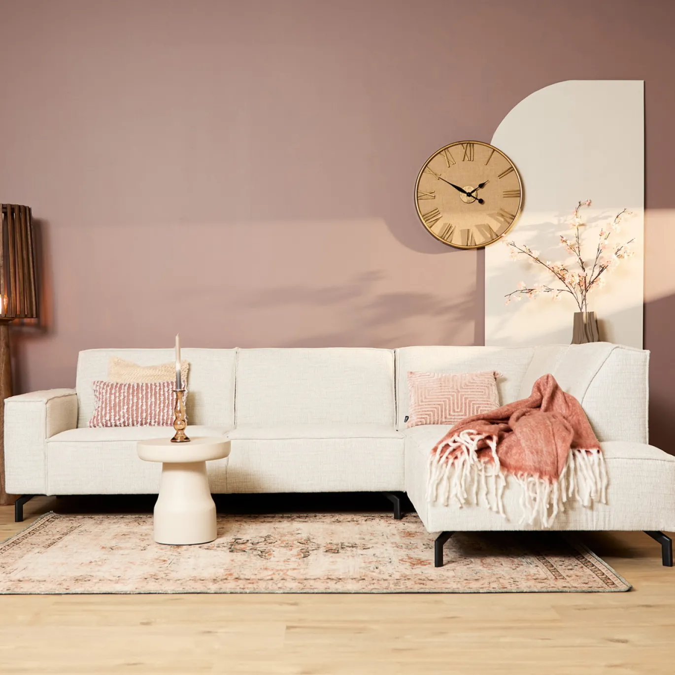 MySofa Floris 2,5 zits + Divan Rechts Beige