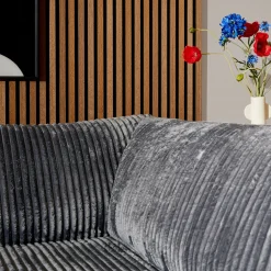MySofa Hoekbank Teddy Antraciet Links