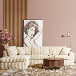 MySofa Hoekbank Teddy Beige Links