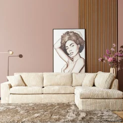 MySofa Hoekbank Teddy Beige Rechts
