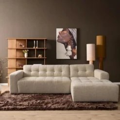 MySofa Loungebank Ruby Beige 2-5-Zits AL + Lounge R