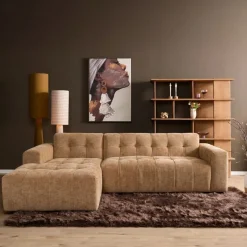 MySofa Loungebank Ruby Camel Lounge L + 2,5-Zits AR