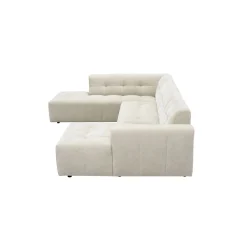 MySofa U-bank Ruby Beige Lounge R + 2,5-Zits + Ottomane L