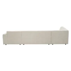 MySofa U-bank Ruby Beige Lounge R + 2,5-Zits + Ottomane L
