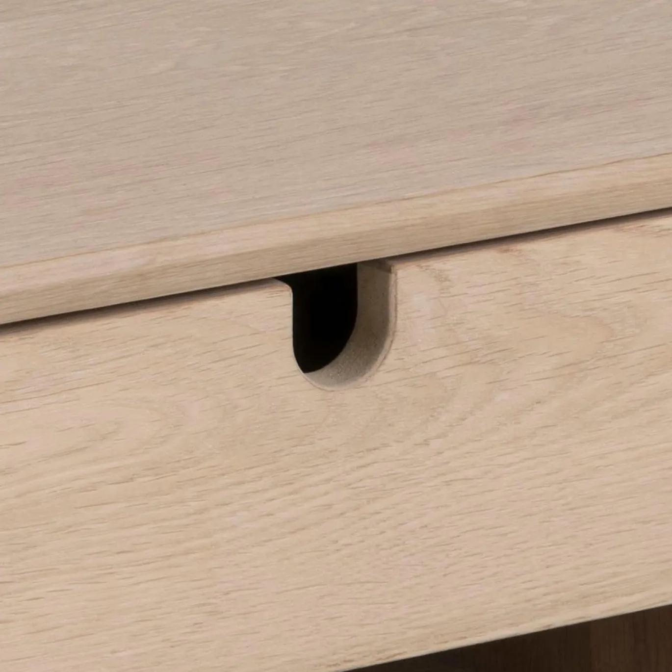 Nachtkastje Dysta Eikenfineer Wit 21cm - Giga Living