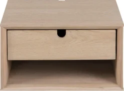 Nachtkastje Dysta Eikenfineer Wit 21cm - Giga Living