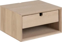 Nachtkastje Dysta Eikenfineer Wit 21cm - Giga Living