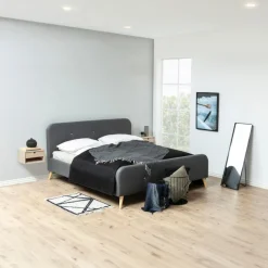 Nachtkastje Dysta Eikenfineer Wit 21cm - Giga Living