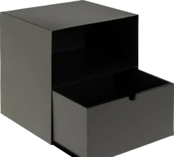 Nachtkastje Emina Zwart 30cm - Giga Living