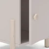 Nachtkastje Enola 1d Crème/wit Wax - Giga Meubel