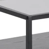 Nachtkastje Hibernia Smoke Glas Zwart - Giga Living