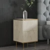 Nachtkastje Imaj Travertinlook/Goud