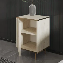 Nachtkastje Imaj Travertinlook/Goud