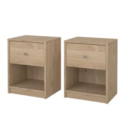 Nachtkastje May Jackson Hickory Set van 2 - Giga Living
