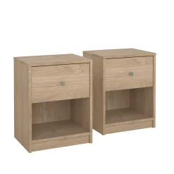 Nachtkastje May Jackson Hickory Set van 2 - Giga Living