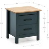 Nachtkastje Miranda 2L Blauw Wax - Giga Meubel