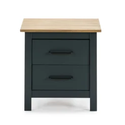Nachtkastje Miranda 2L Blauw Wax - Giga Meubel