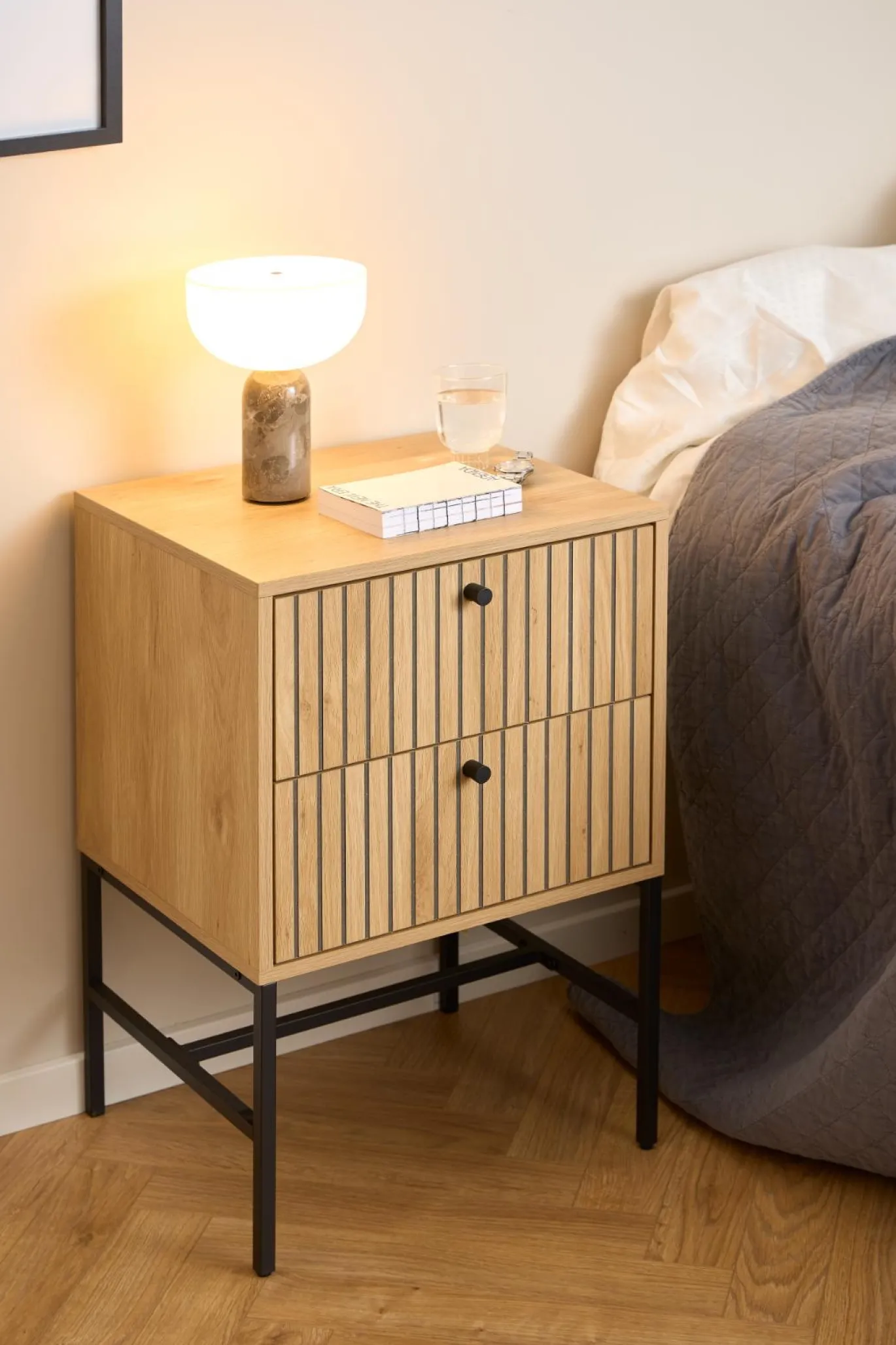 Nachtkastje Muuto Naturel 45x70cm MDF - Giga Living