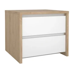Nachtkastje Next Jackson Hickory Wit Hoogglans - Giga Living