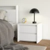 Nachtkastje Next 2 lades Wit - Giga Living