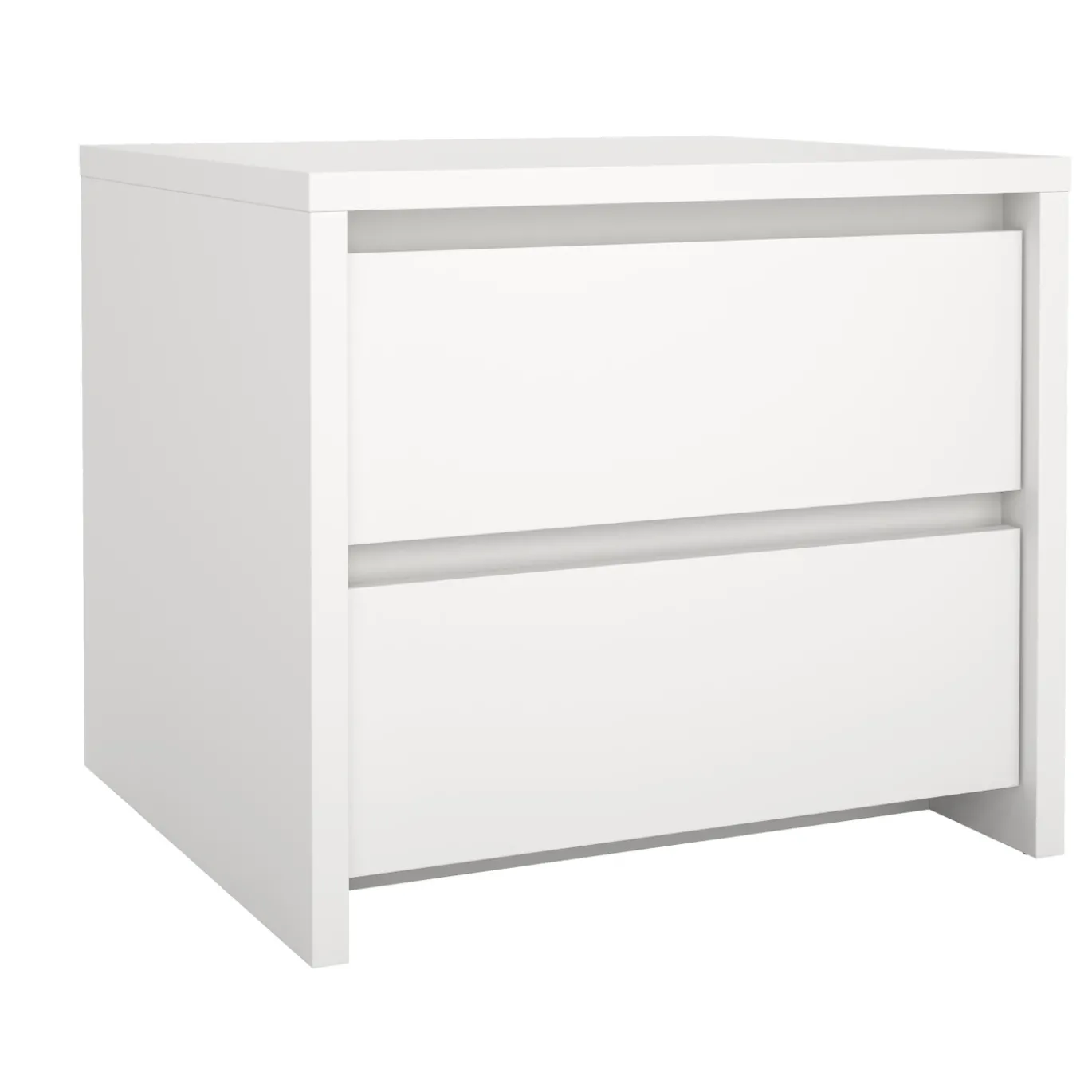 Nachtkastje Next 2 lades Wit - Giga Living