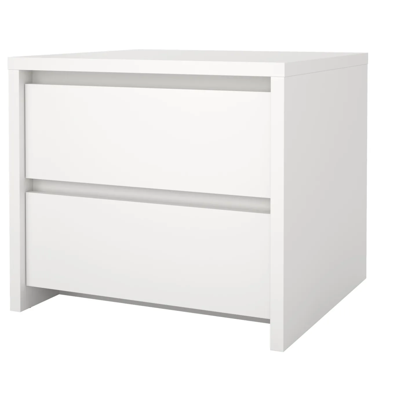 Nachtkastje Next 2 lades Wit - Giga Living