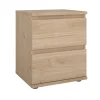 Nachtkastje Nova 2 lades Hickory - Giga Living