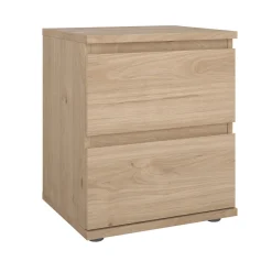 Nachtkastje Nova 2 lades Hickory - Giga Living
