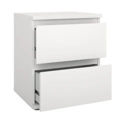 Nachtkastje Nova 2 lades Wit - Giga Living