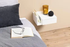Nachtkastje Nyro Wit 40cm - Giga Living