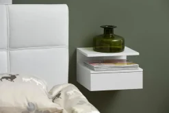 Nachtkastje Nyro Wit 35cm - Giga Living