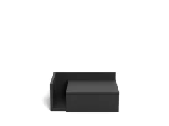 Nachtkastje Nyro Zwart 40cm - Giga Living