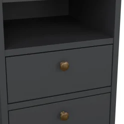 Nachtkastje Paris Matgrijs 60cm - Giga Living