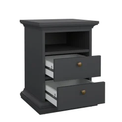Nachtkastje Paris Matgrijs 60cm - Giga Living