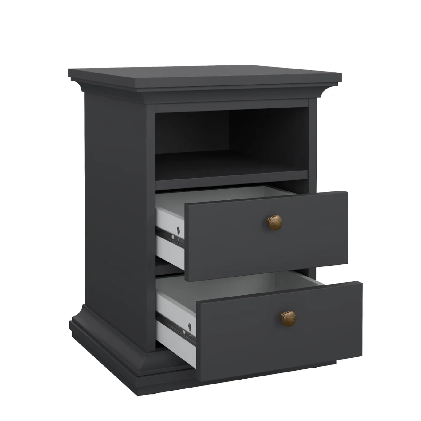 Nachtkastje Paris Matgrijs 60cm - Giga Living