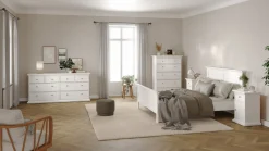 Nachtkastje Paris Wit 60cm - Giga Living