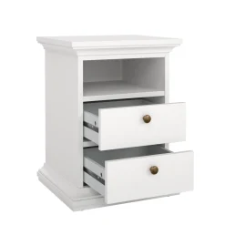 Nachtkastje Paris Wit 60cm - Giga Living