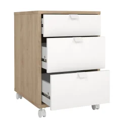 Nachtkastje Sign Wit Jackson Hickory - Giga Living