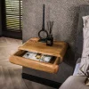 Nachtkastje Sleek Mangohout Zandkleur - Giga Meubel