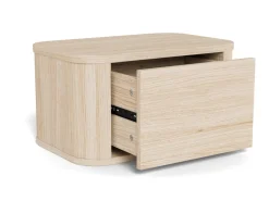 Nachtkastje Sterling Eiken Wit 46cm - Giga Living