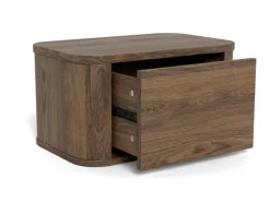 Nachtkastje Sterling Gerookt Eiken 46cm - Giga Living
