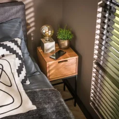 Nachtkastje Xs Flat Massief Acacia Naturel