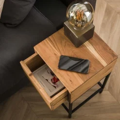 Nachtkastje Xs Flat Massief Acacia Naturel