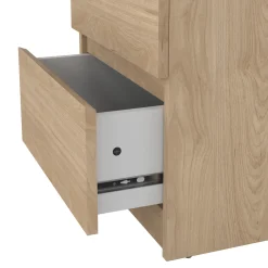 Nachtkastje Ylva 2 lades Hickory - Giga Living