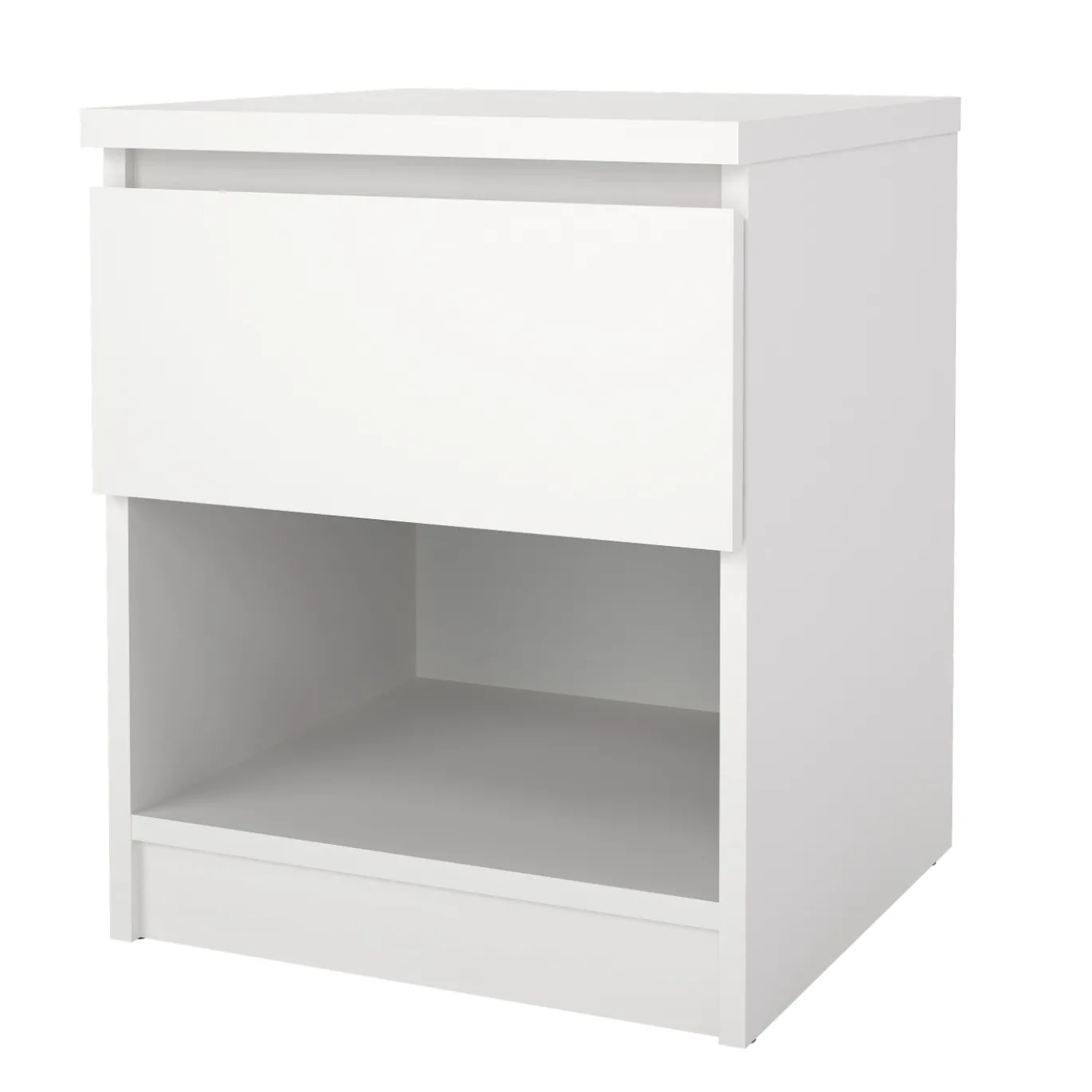Nachtkastje Ylva 1 lade Wit - Giga Living