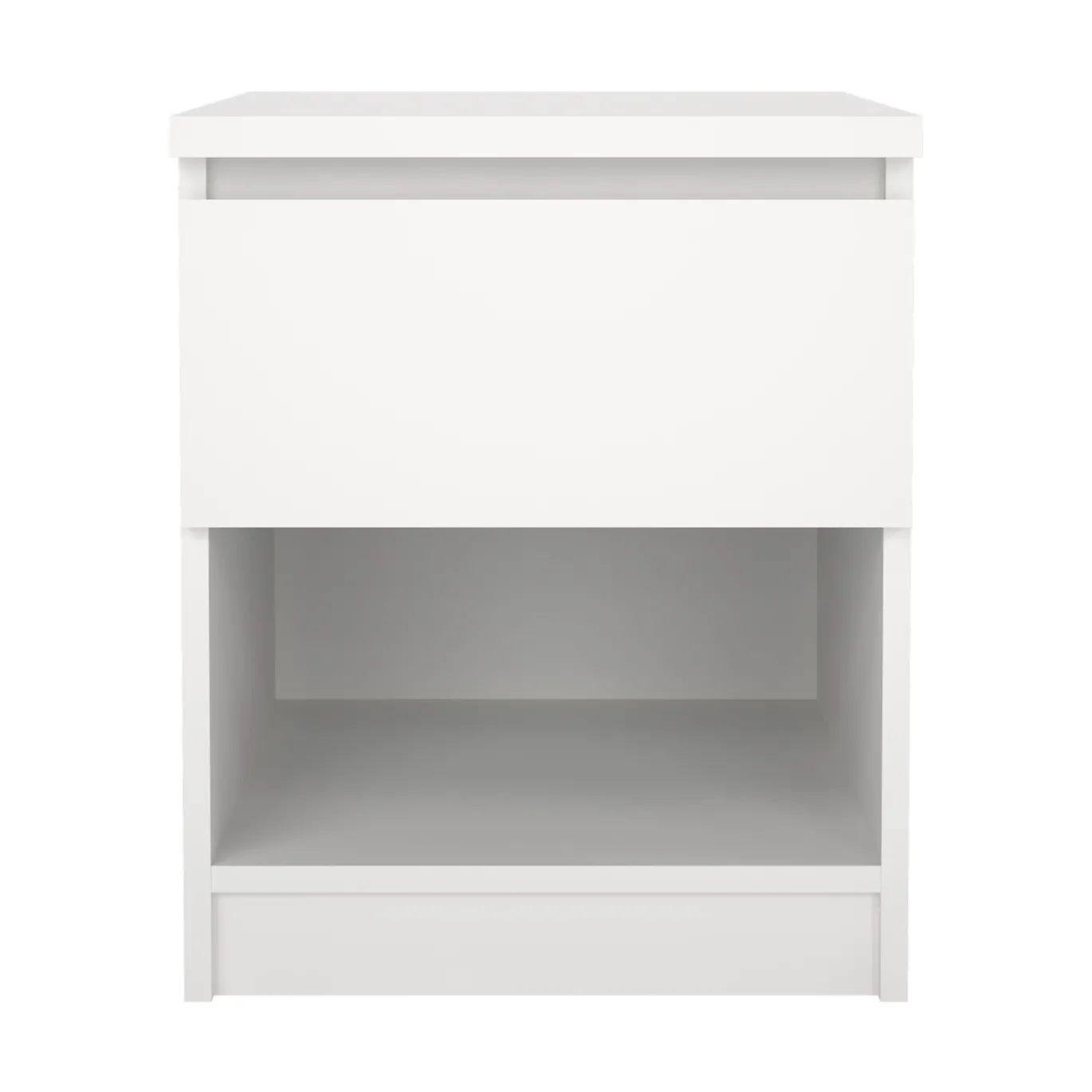 Nachtkastje Ylva 1 lade Wit - Giga Living